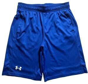 Under Armour Boys Youth Large Shorts YLG Royal Blue Loose Athletic Training
